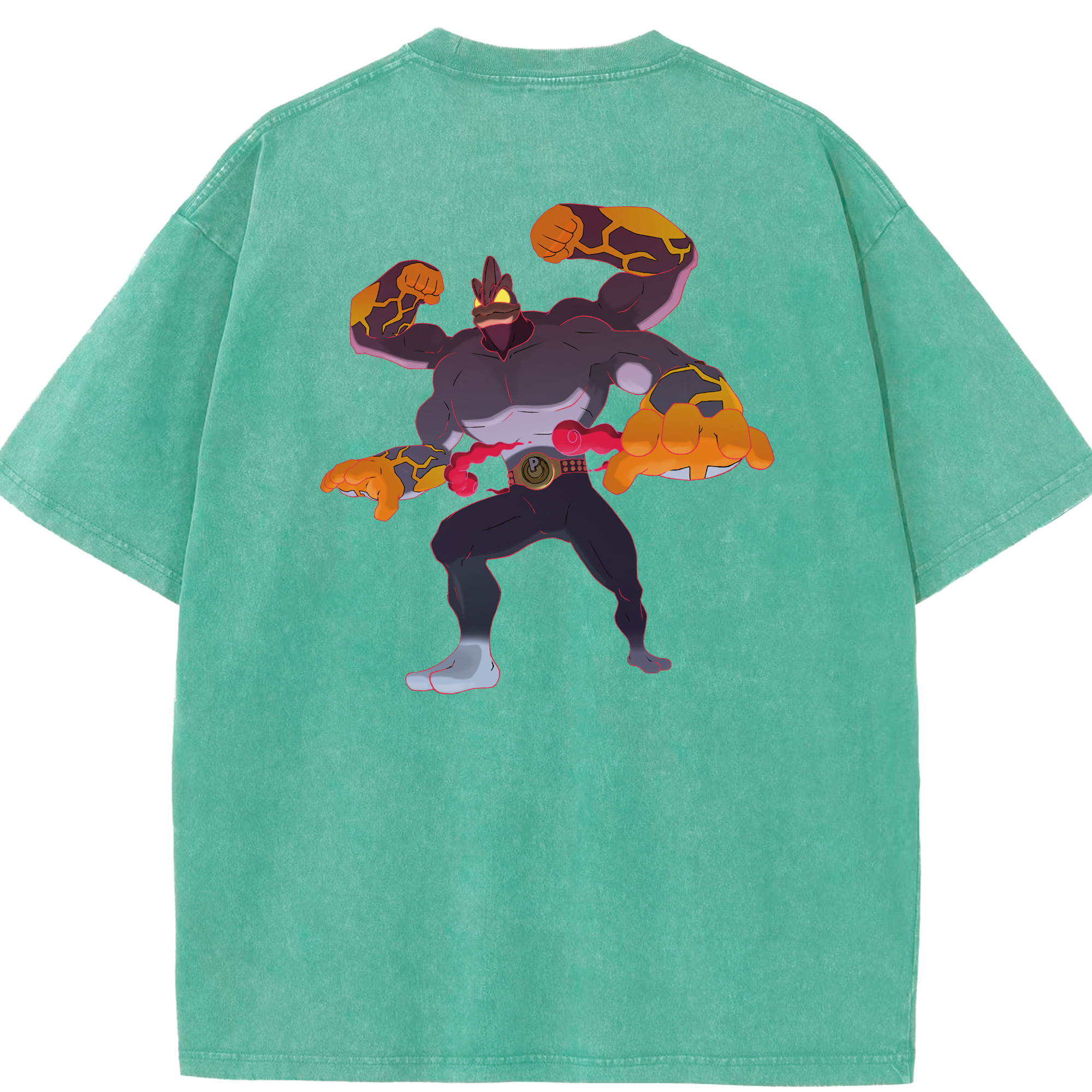 （画像用） ポケットモンスター Pokémon 綿100% ヴィンテージ風 半袖Tシャツ（背面プリント）